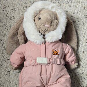 Jellycat Bashful Bunny With Snowsuit NWOT - Sold Out